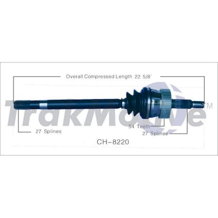 Surtrack Axle Cv Axle Shaft, Ch-8220 CH-8220